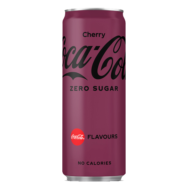 7260500  Coca-Cola Zero Cherry Emballage Blik  24x33 cl