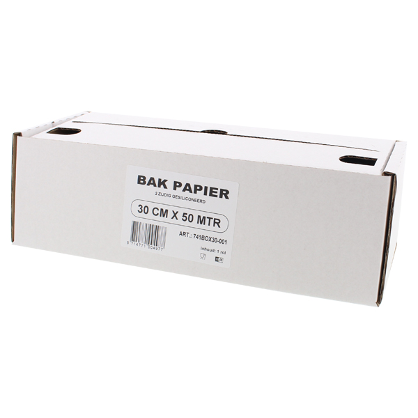 7850101  Fresh and Eazy Bakpapier 30 cm x 50 m Cutterbox  per stuk