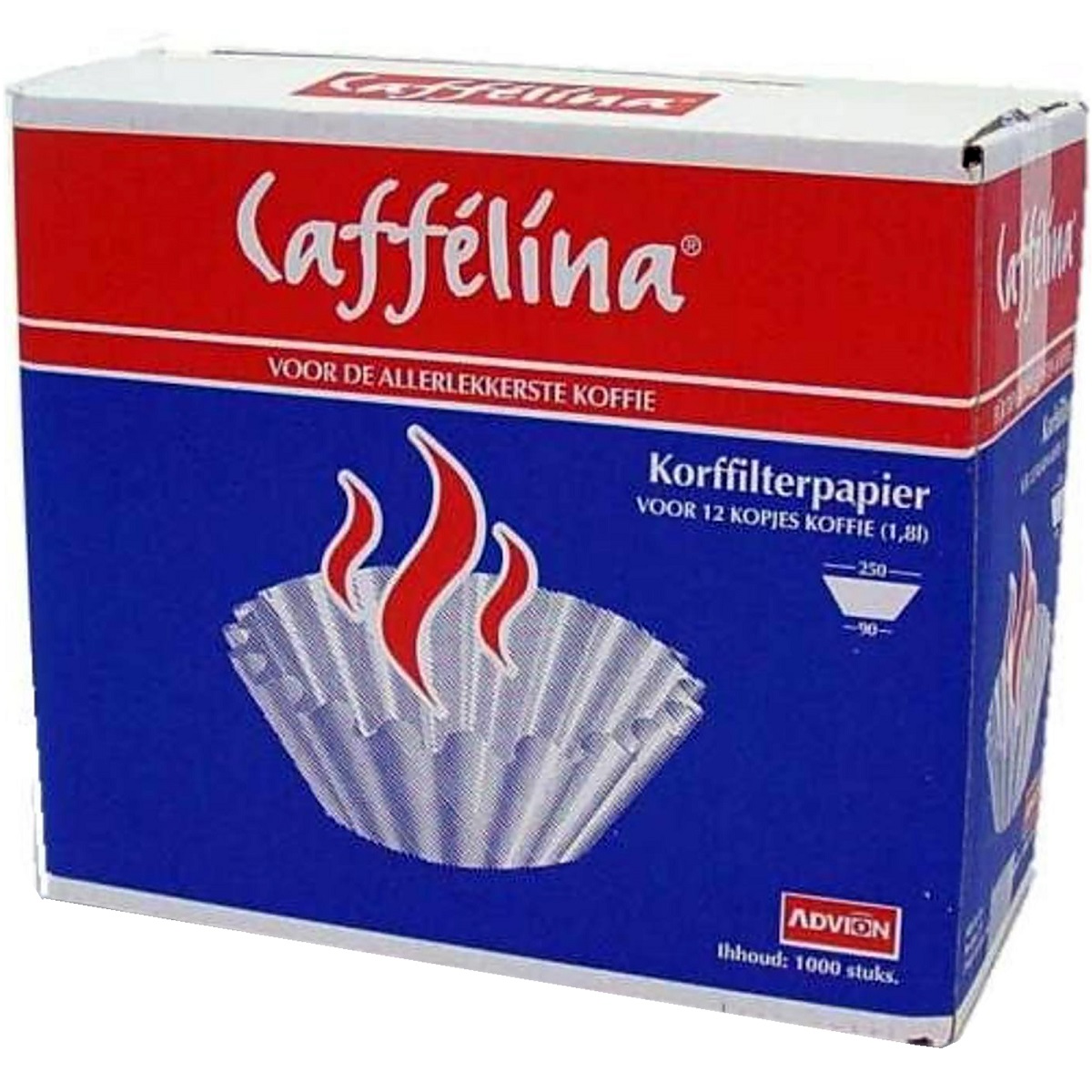 8860054  Caffellina Koffiefilters Korf Bruin 90/250 mm  1000 st